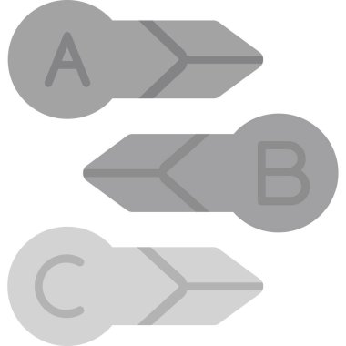 Dört yönlü düz simge kümesi, vektör