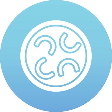 Bir çember simgesinin vektör illüstrasyonu