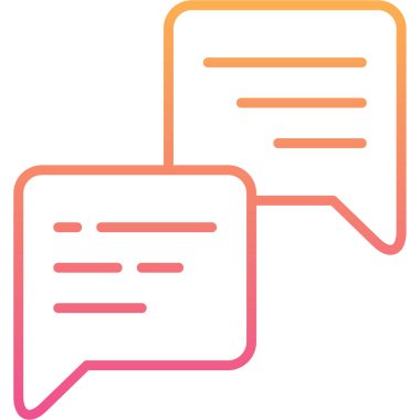 konuşma simgesi vektör illüstrasyonu