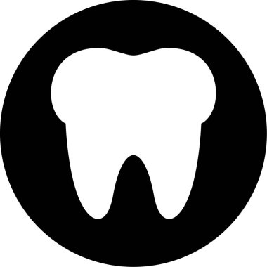 dişçi diş simgesi modada düz arkaplan.