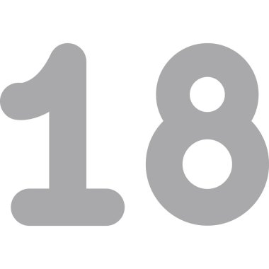 11 numaranın vektör çizimi, siyah ve beyaz arkaplan