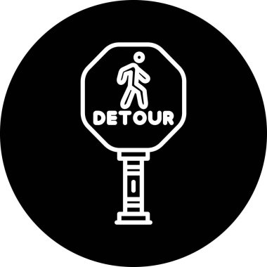 Moda tarzı izole edilmiş arkaplanda yol işareti simgesi