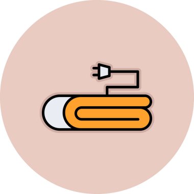 sigara simgesi beyaz arkaplanda izole edilmiş modaya uygun düz stil.