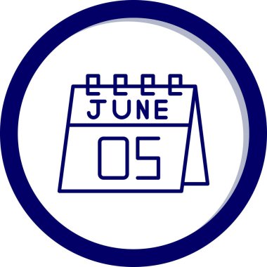 Takvim simgesinin vektör illüstrasyonu