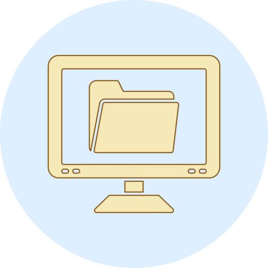 bilgisayar simgesi vektör illüstrasyon grafik tasarımı