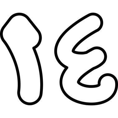 Şekerkamışı tatlı ikonu ana hatlarıyla