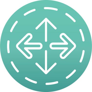 ok yönü ikon vektör illüstrasyonu