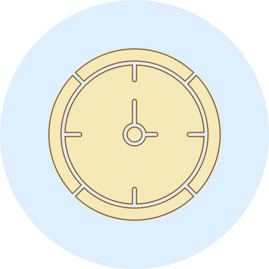 pusula vektör renk çizgisi simgesini