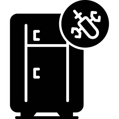 Buzdolabı simgesi, basit stil