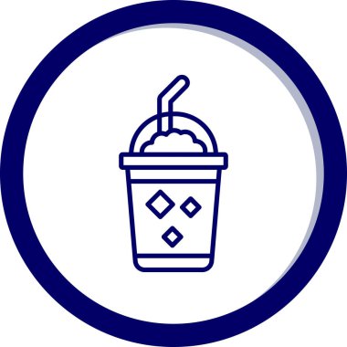 Dondurma simgesinin vektör illüstrasyonu