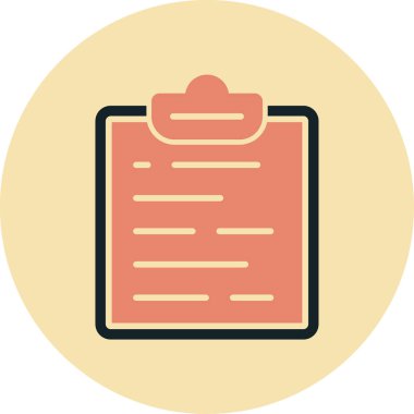 belge simgesi vektör illüstrasyonu