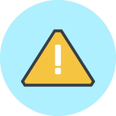 Düz biçimli uyarı simgesi