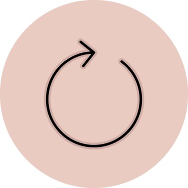 Ok. Web simgesi basit illüstrasyon