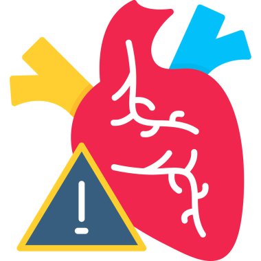 ok ve üçgen vektör illüstrasyonlu kalp