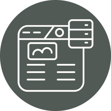 seo modern simgesinin vektör illüstrasyonu