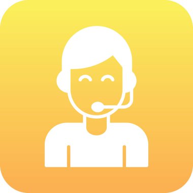 Çağrı merkezi simgesi. vektör illüstrasyonu