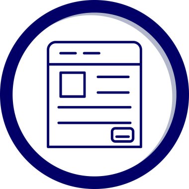 Belge simgesinin vektör illüstrasyonu