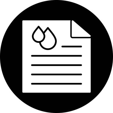 Belge simgesinin vektör illüstrasyonu