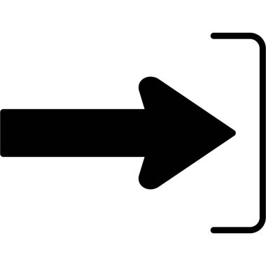 Sol ince çizgi vektör simge açmak