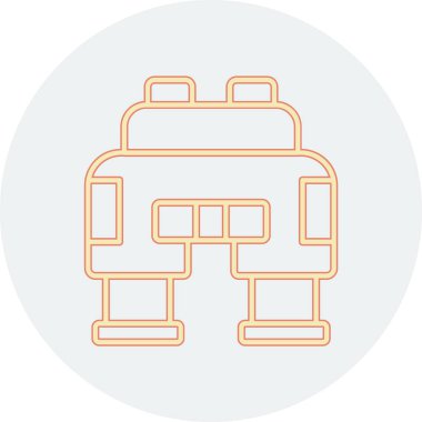 robot. Web simgesi basit illüstrasyon