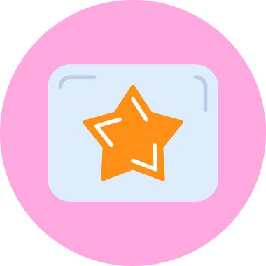 favori web simgesi basit illüstrasyon