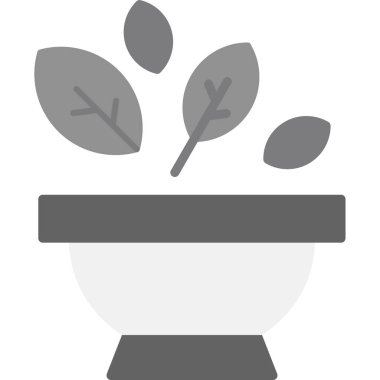 Bitki. Web simgesi basit illüstrasyon