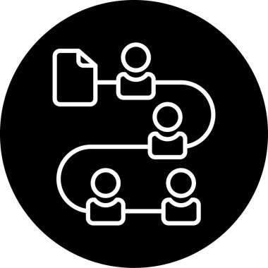 Bir grup insanın vektör çizimi