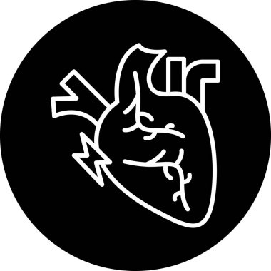 kalp simgesi, vektör illüstrasyonu