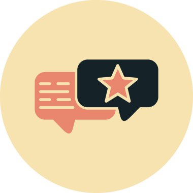 Sohbet simgesi vektör illüstrasyonu