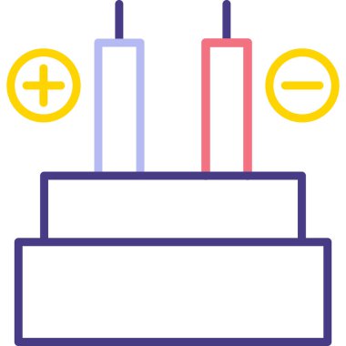 Modern yapı simgesinin vektör illüstrasyonu