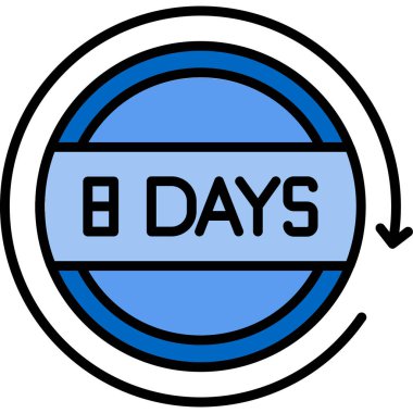 Günler. Web simgesi basit tasarım