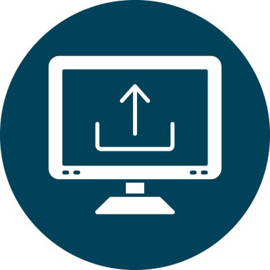 vektör lcd simgesi illüstrasyonu