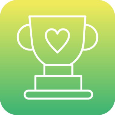 Eşsiz aşk kabı vektör simgesi