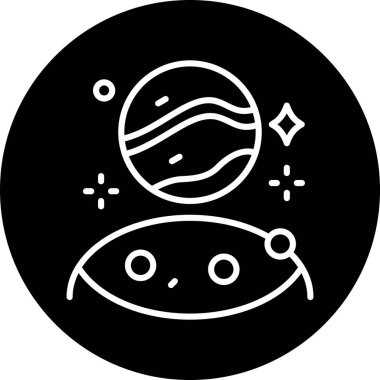 Şirin bir simgenin vektör illüstrasyonu