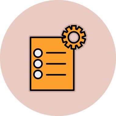 Vektör belgesi Simge illüstrasyonu