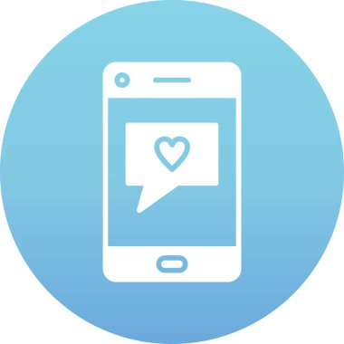 Sohbet simgesi vektör illüstrasyonu