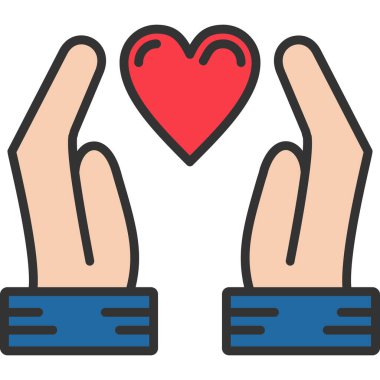 el vektör illüstrasyon tasarımı olan kalp