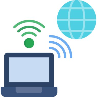 wifi internet simgesi vektör illüstrasyonu