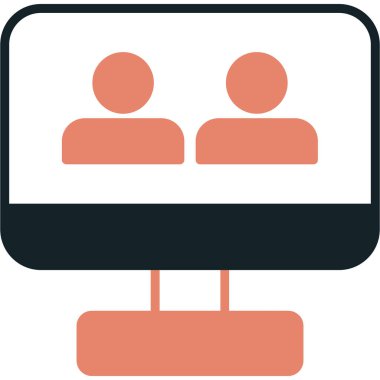 Konferans toplantısı simgesi - özet biçimi