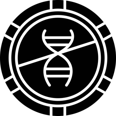 Ana hatlar biçiminde DNA molekülü DNA simgesi