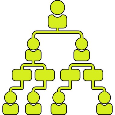 Ağaç simgesinin vektör çizimi