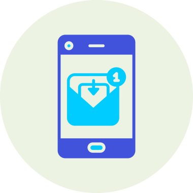 Cep telefonu vektör illüstrasyon tasarımlı akıllı telefon