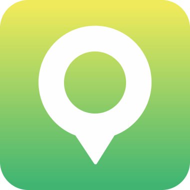 Vektör konumu simge illüstrasyonu