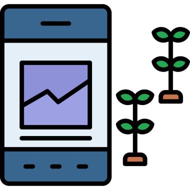Akıllı telefon simgesi. Taslak çizimi. mobil vektör simgeleri.