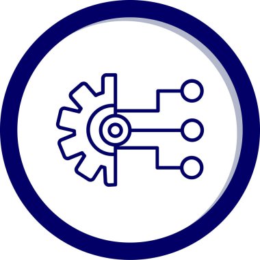 Teçhizat Web simgesi basit illüstrasyon