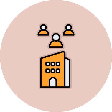 Modern ev simgesinin vektör illüstrasyonu