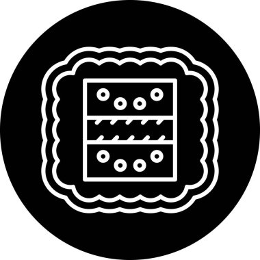 Yoğunluk web simgesi, vektör illüstrasyonu