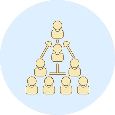 iş yönetimi düz vektör simgesi