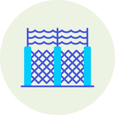 Yüzme havuzu. Basit resimleme