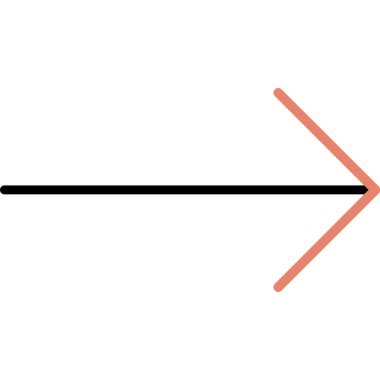 Kırmızı okların vektör çizimi